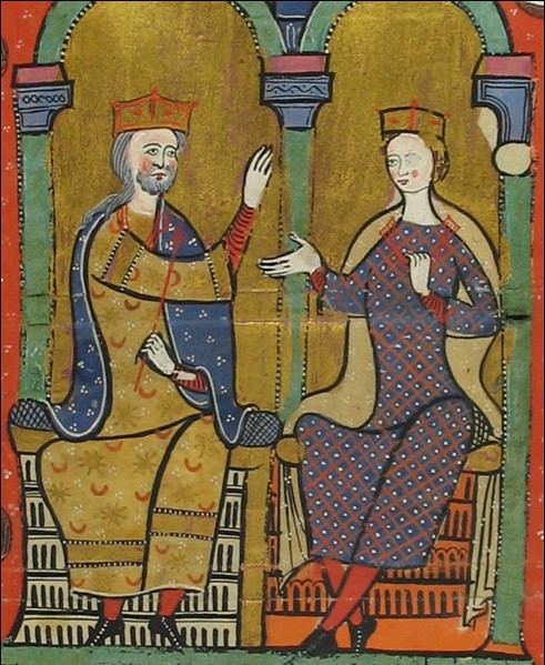 Król Alfons II i królowa Sancha Kastylijska
