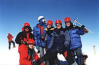 *Nasza szóstka na szczycie Mont Blanc 4807 m n.p.m.
