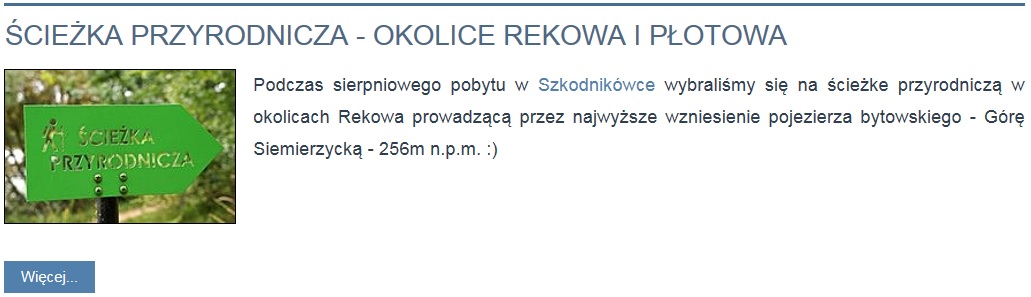 Rekowo - okolice Rekowa i Płotowa