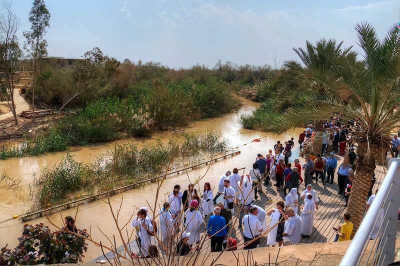 Miejsce chrztu Jezusa nad rzeką Jordan
