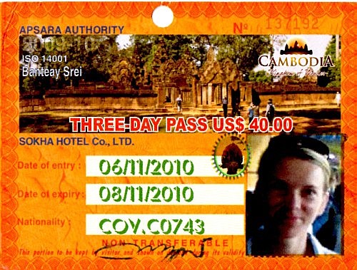 Angkor Wat - bilet